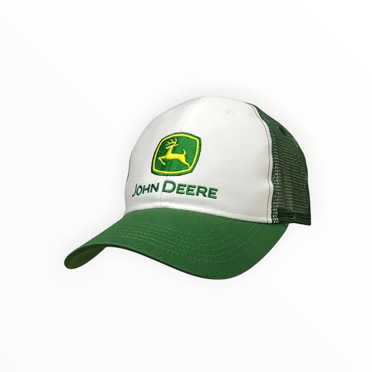 White & Green Mesh Cap