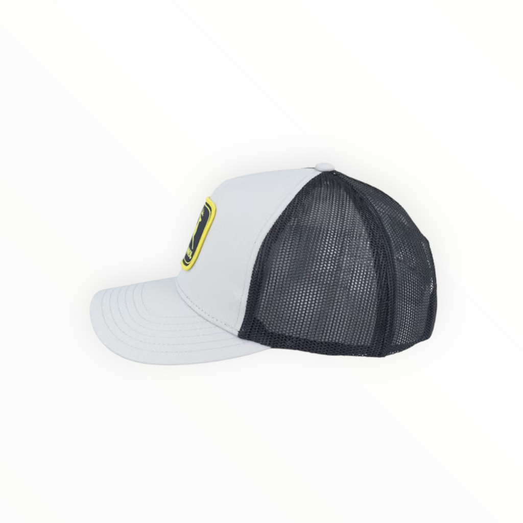 Cap Grey White With Black Mesh