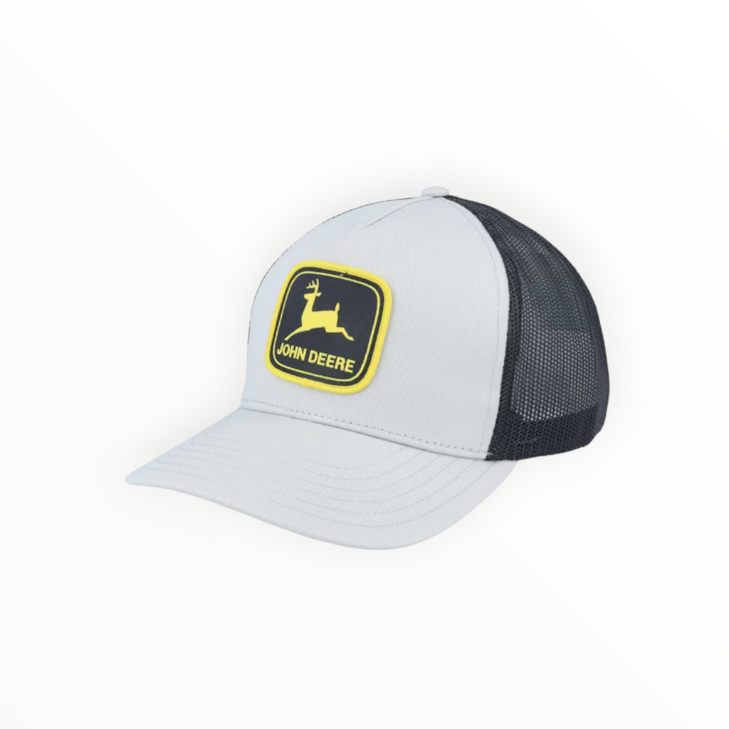 Cap Grey White With Black Mesh