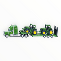 John Deere Low Loader with Two Tractors – Miniature Transport Set