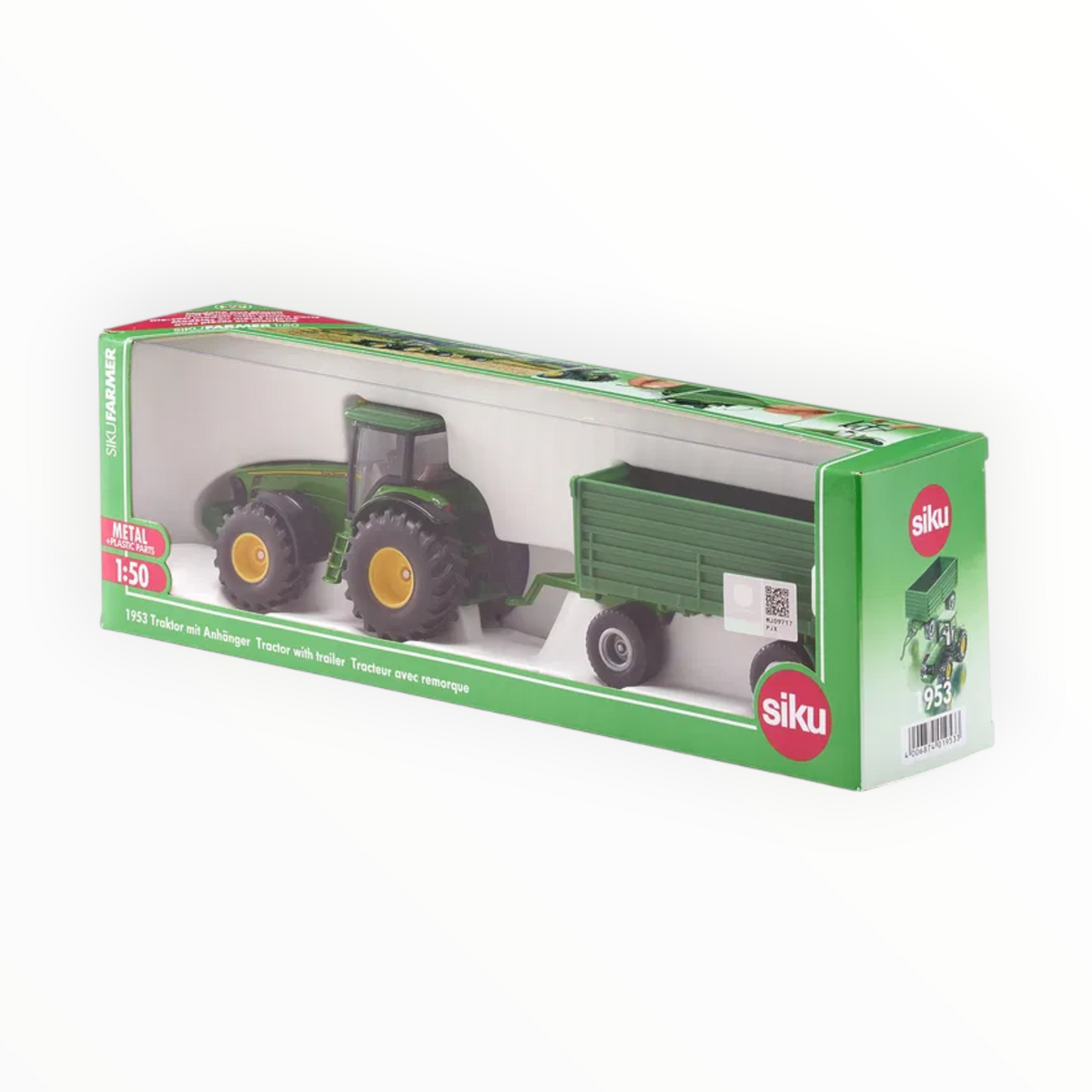 1:50 Siku Tractor with Trailer – John Deere 8000 Series