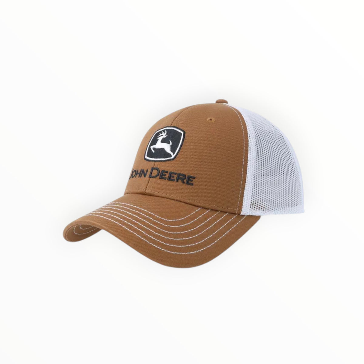 Cap Brown & White Mesh Trucker