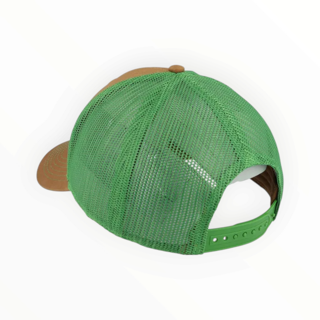Brown And Green Mesh Back Trucker Hat