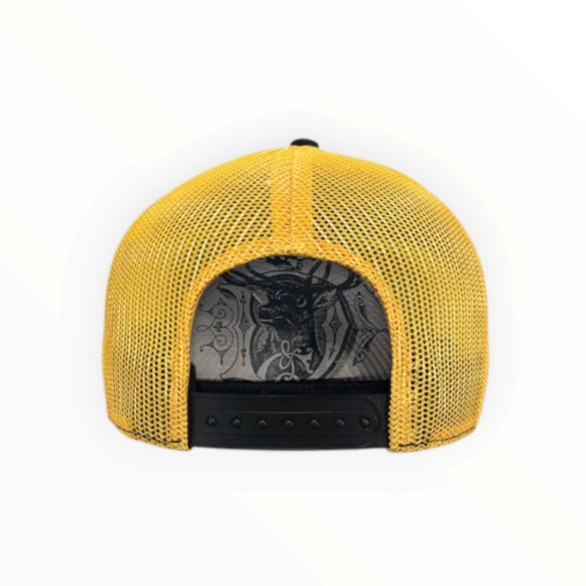 Liquid Chrome Gold And Black Trucker Hat