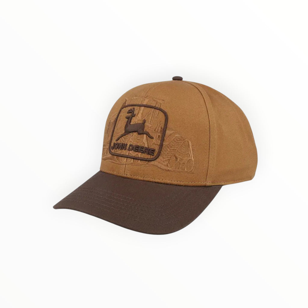 Cap Brown & Khaki Silhouette Embroidered