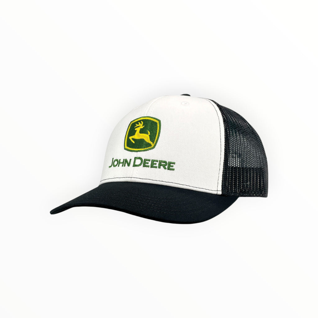 Cap Black and White Mesh