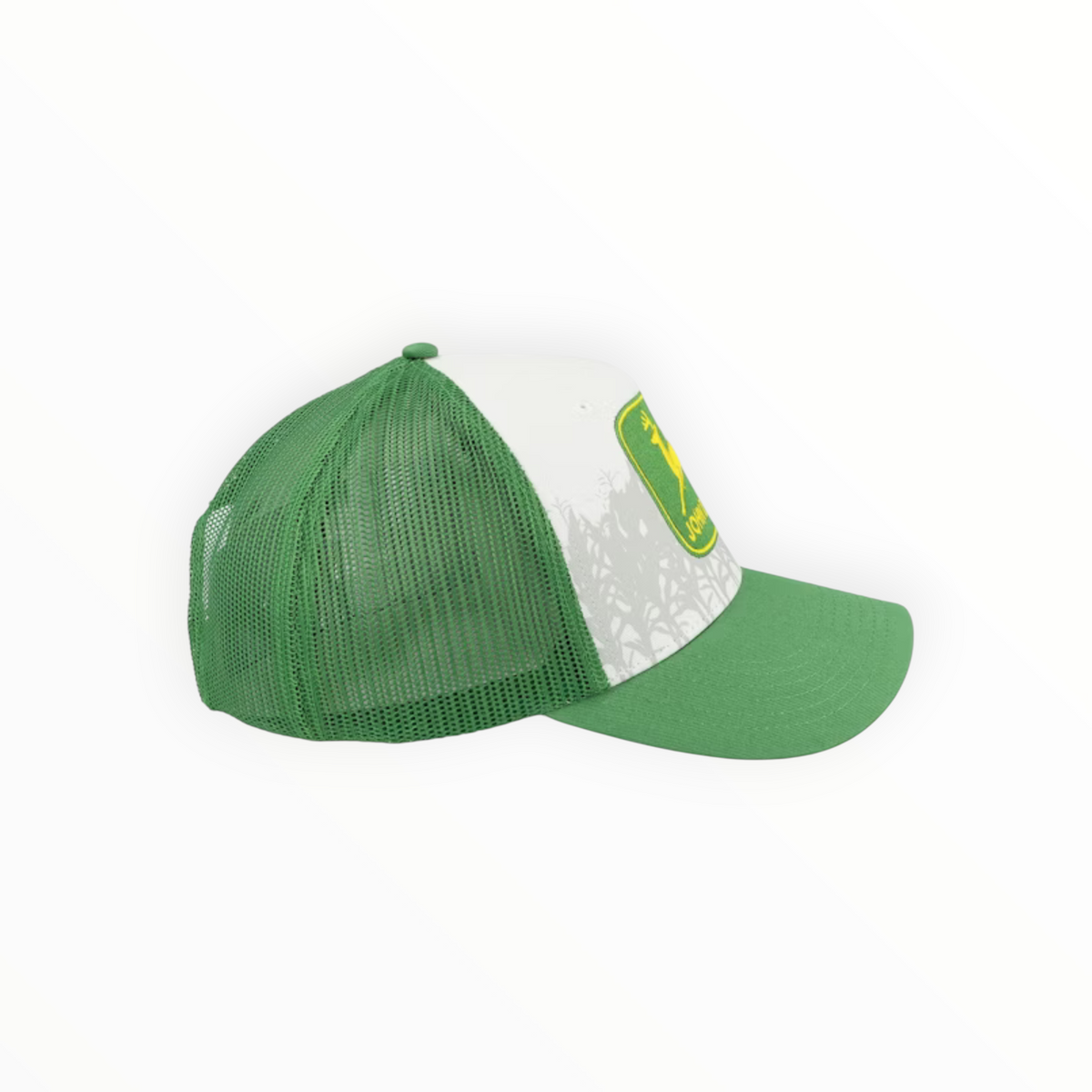 Cap White Mielie Field Shadows Green Mesh With Green Vintage Logo Front