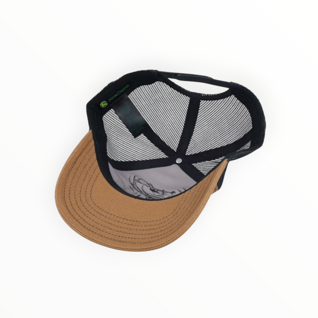 Cap Khaki Brown With Black Mesh Back