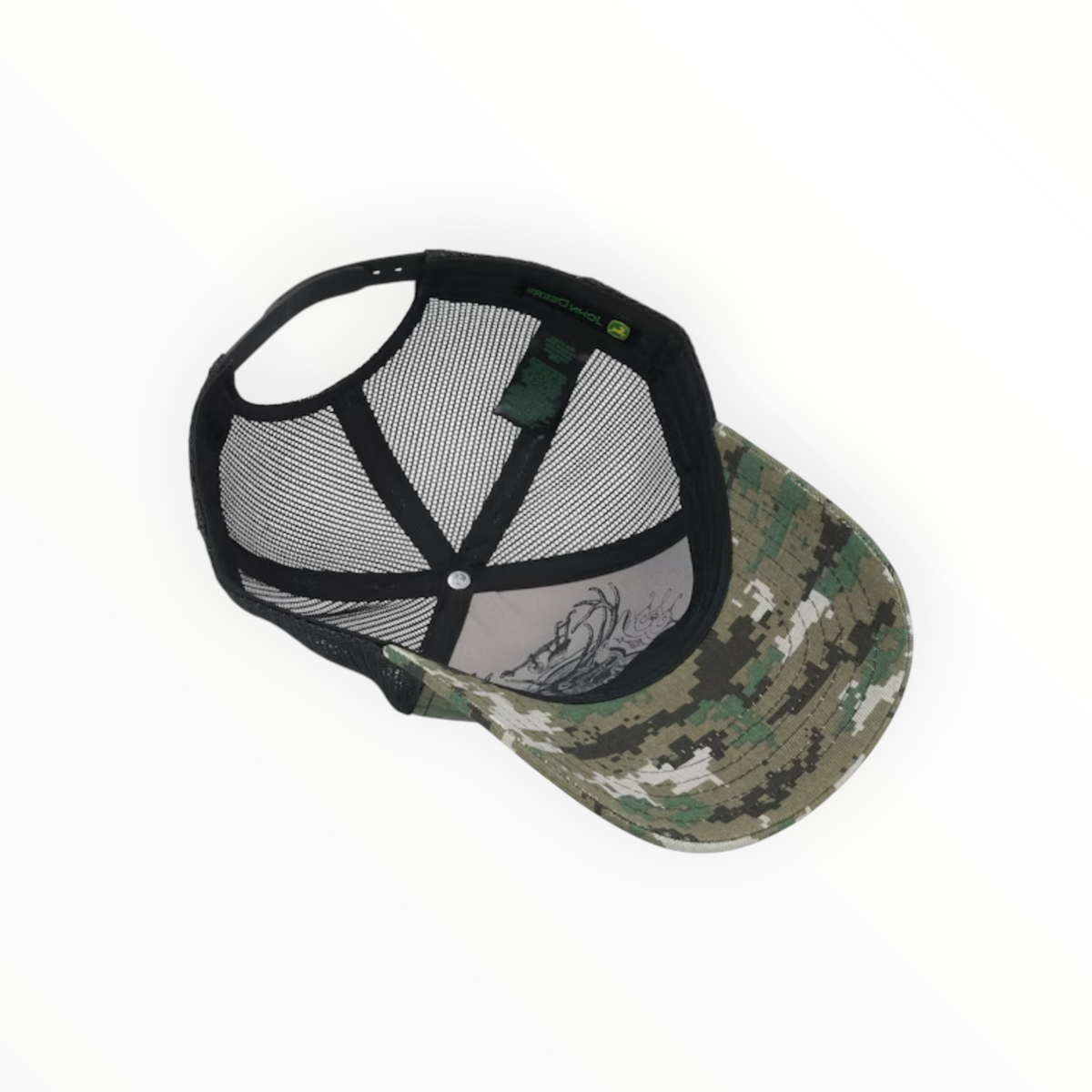 Cap Khaki And Black Camo Mesh