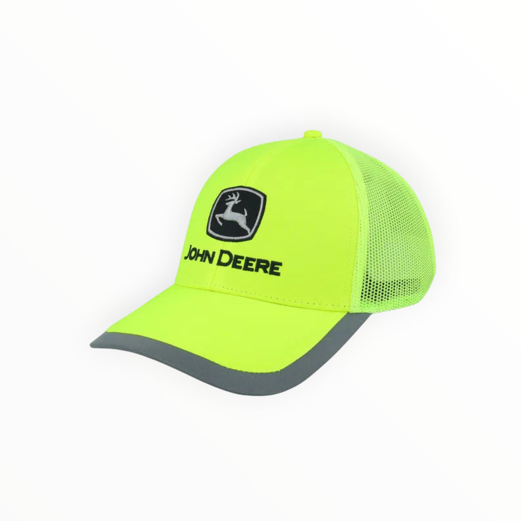 Neon Yellow Reflective Mesh Cap