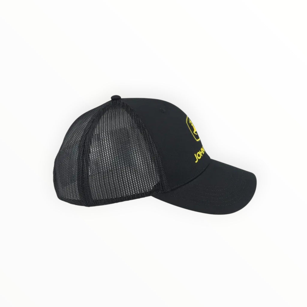 Cap Black and Yellow Logo Mesh Back