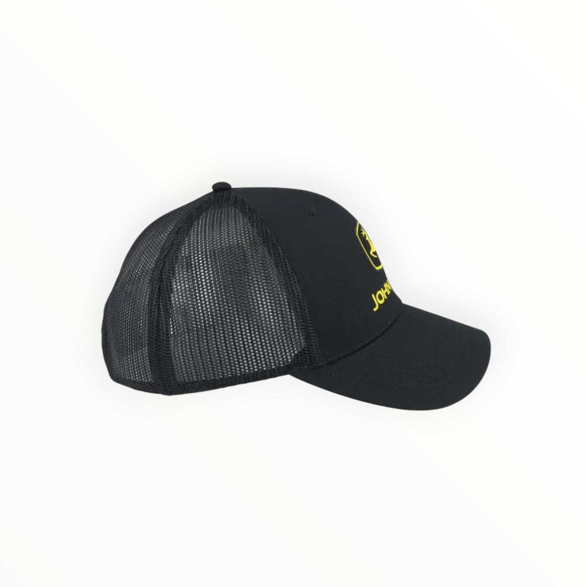 Cap Black and Yellow Logo Mesh Back