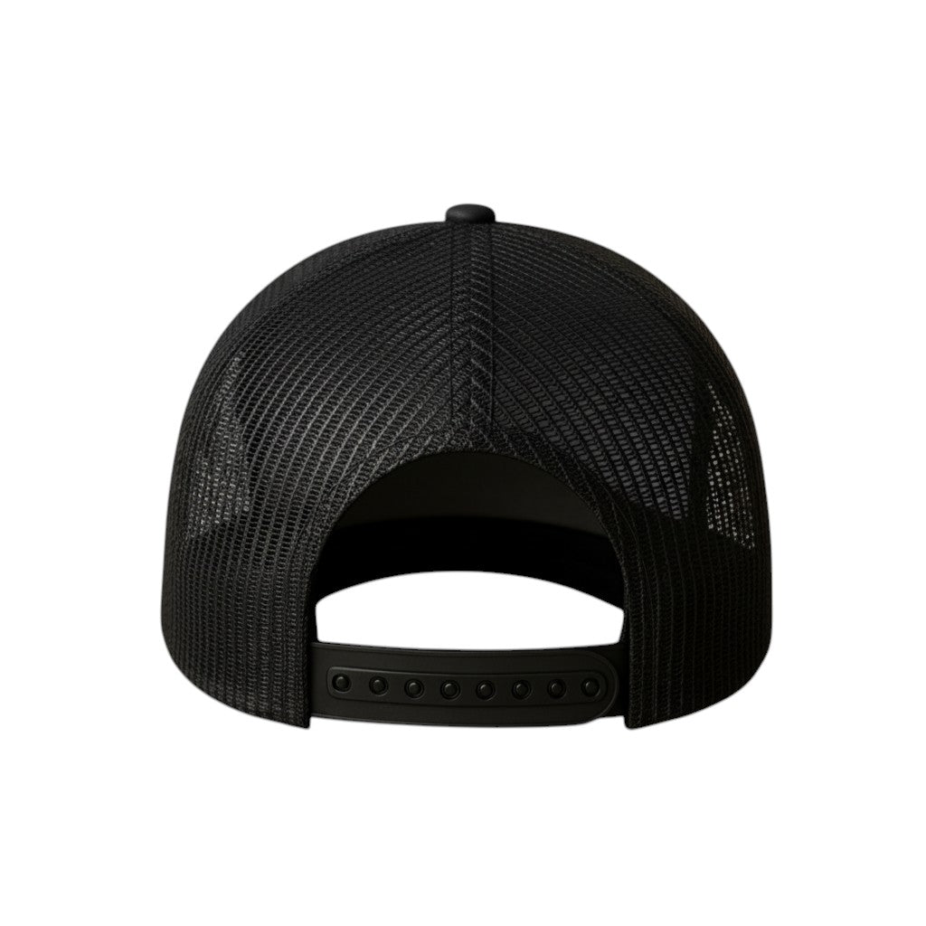 Cap Black and White Mesh