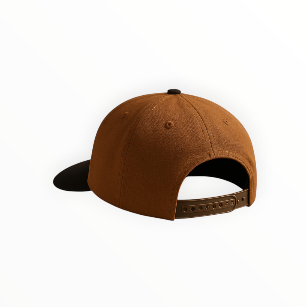 Cap Brown & Khaki Silhouette Embroidered