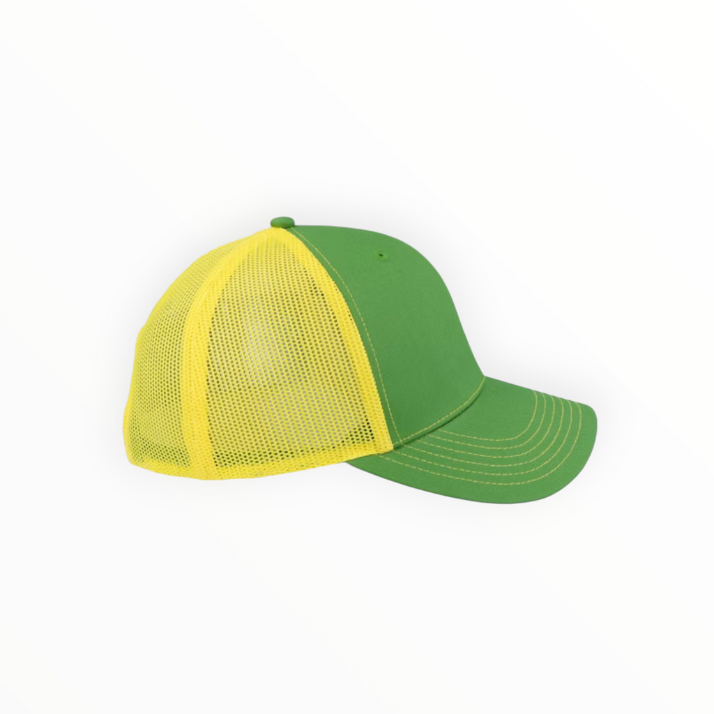 Cap Green And Yellow Mesh