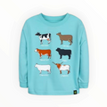 LONG SLEEVE COW TEE