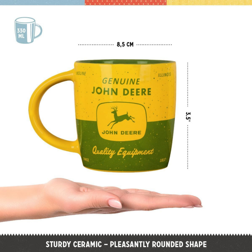 COFFEE MUG GRN & YLW