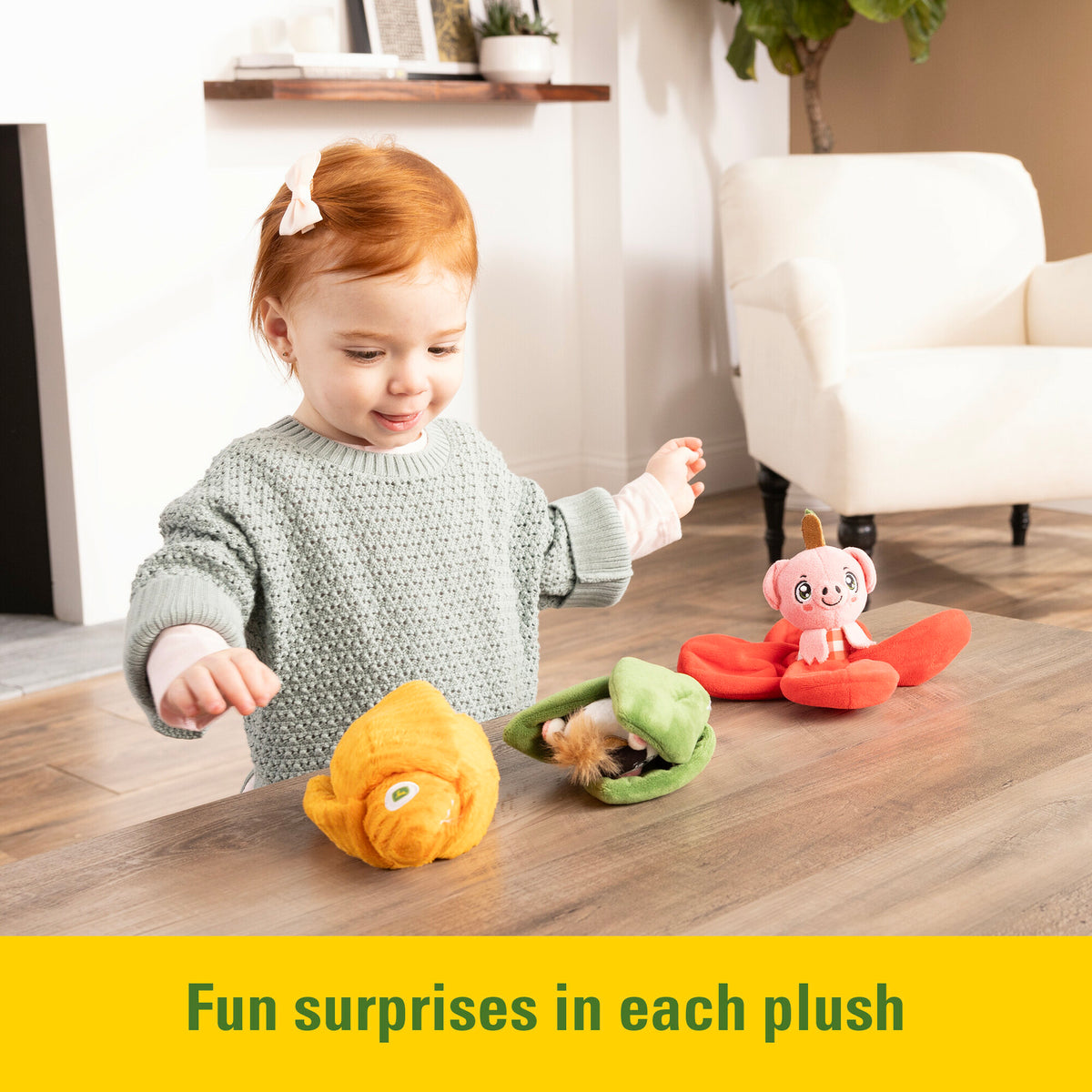Plush Peek & Peel Animal Assortment