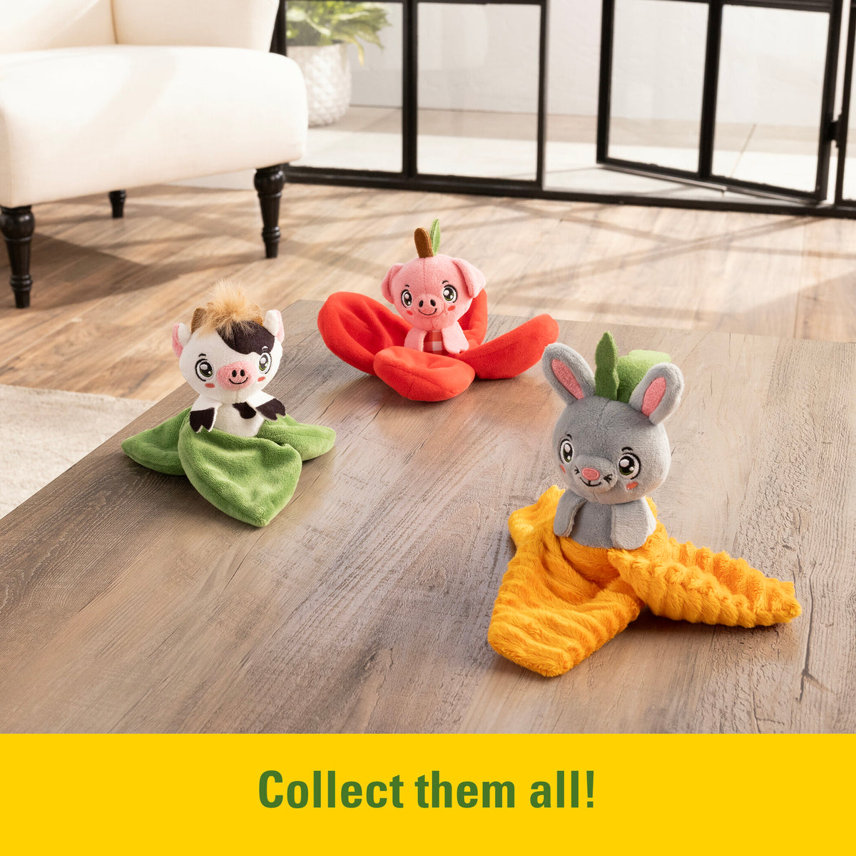 Plush Peek & Peel Animal Assortment