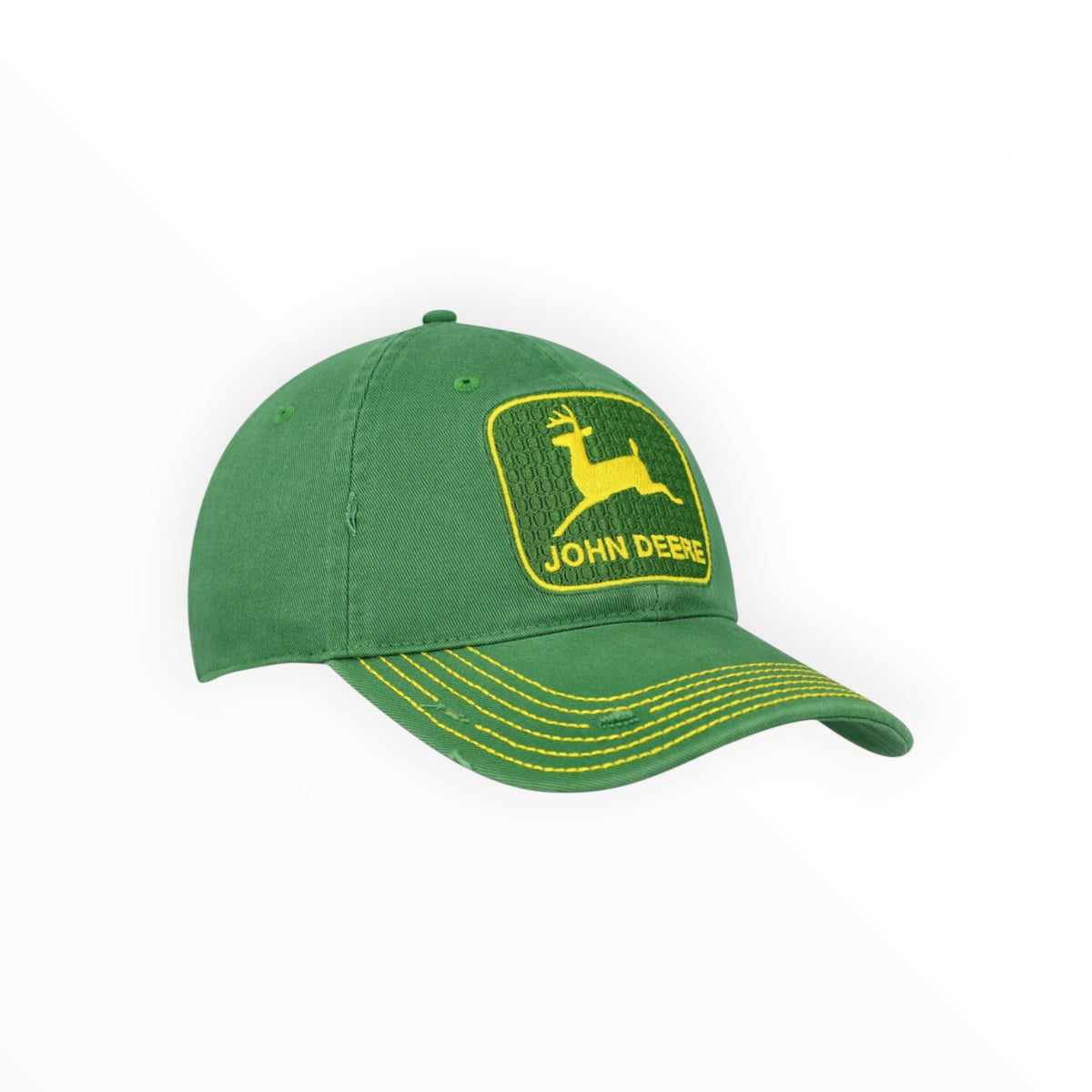 Vintage Green Logo Distressed Cap