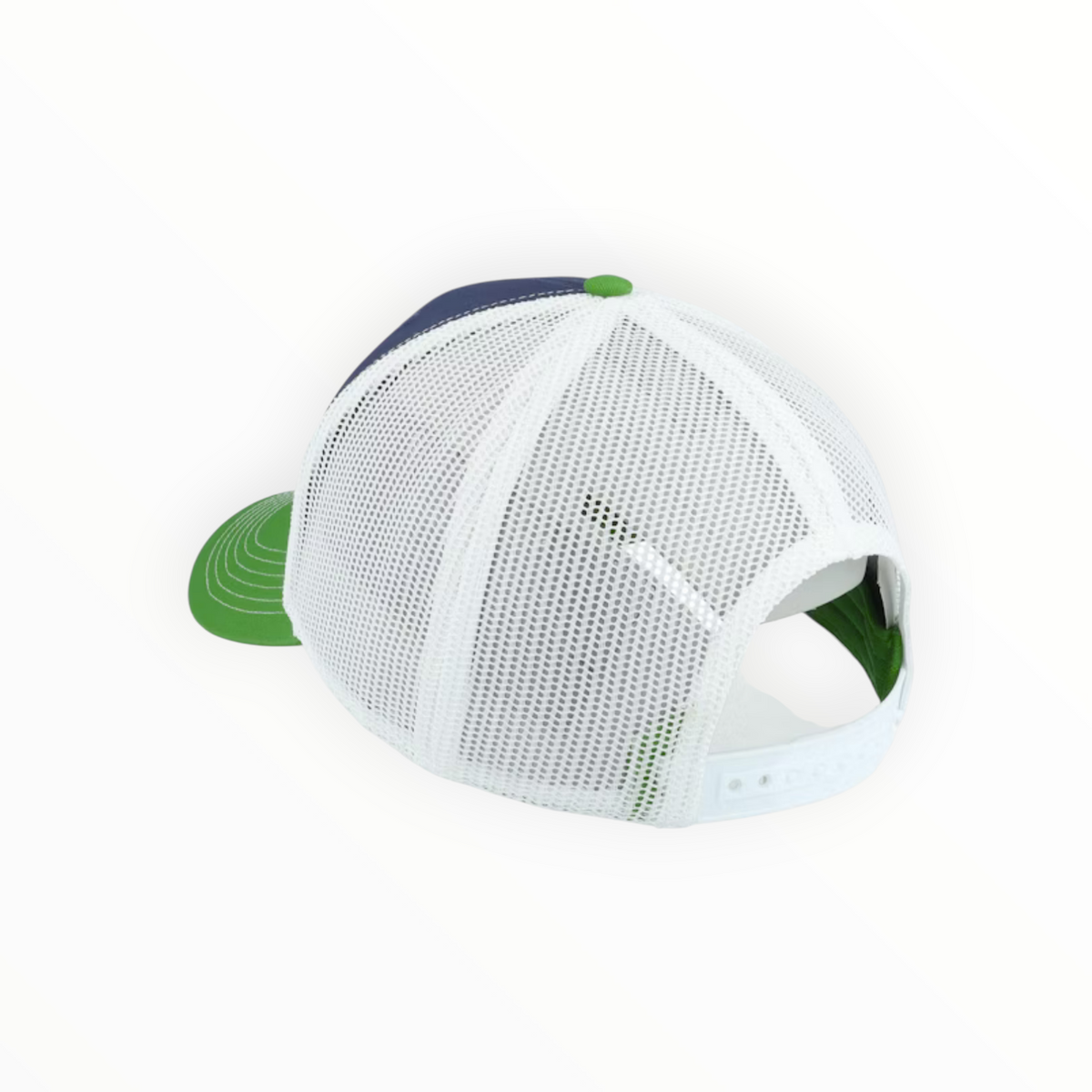 Cap Black And Green And White Mesh