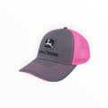 John Deere Charcoal & Pink Mesh Trucker Cap