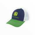 Cap Black And Green And White Mesh