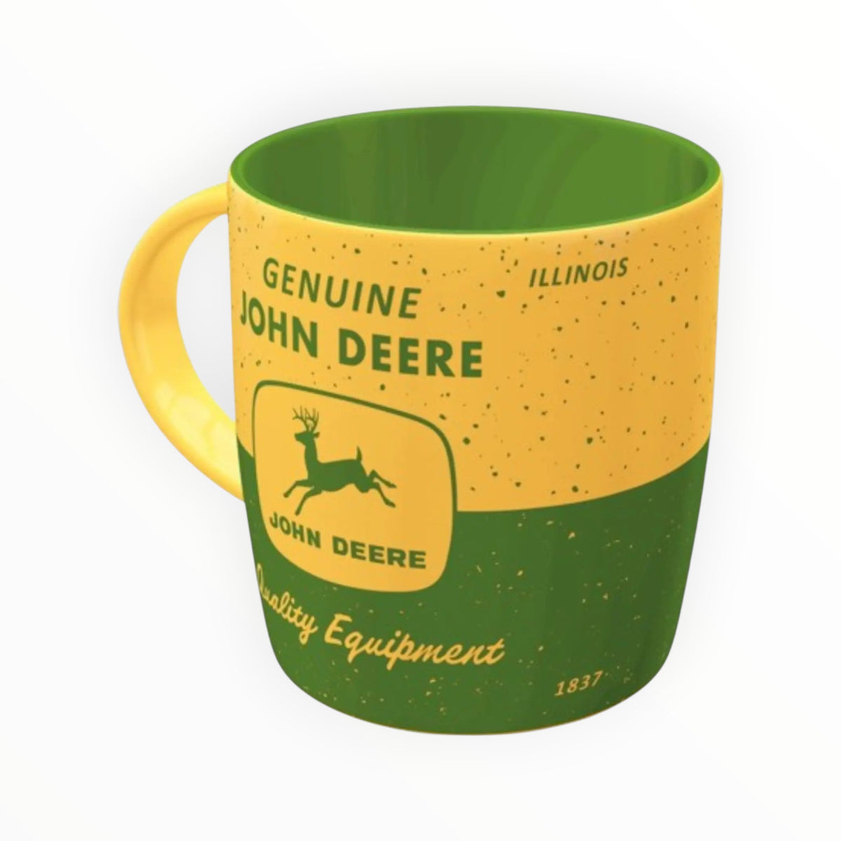 COFFEE MUG GRN & YLW