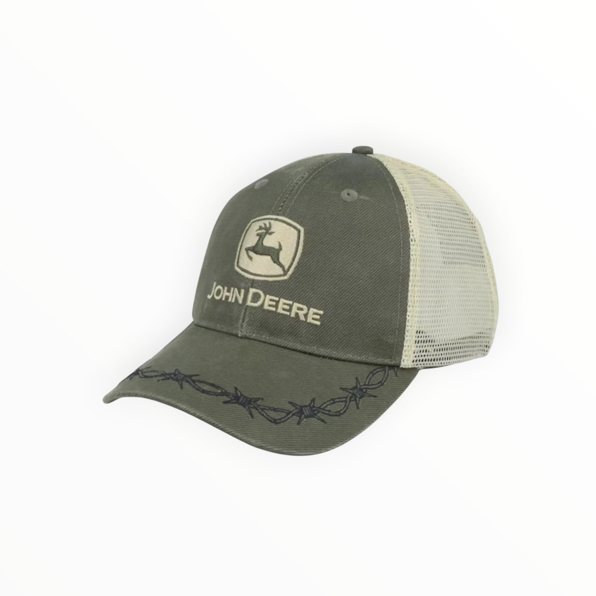 Cap Olive Barbwire Trucker