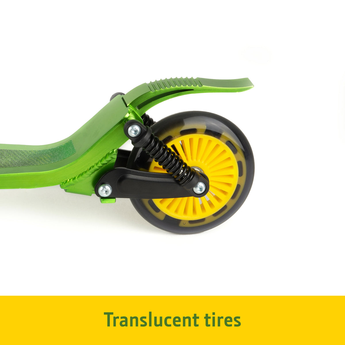 John Deere Adjustable Kick/Push Scooter Ride-On with Light-Up Wheels (Kids 5+)