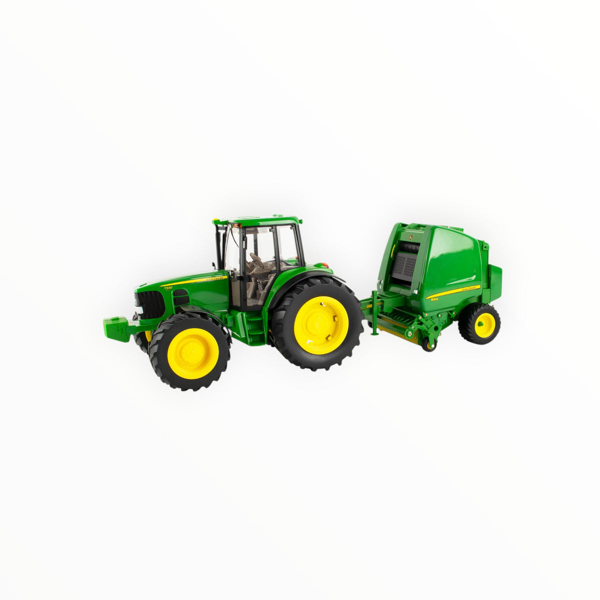 1:16 7330 Tractor with Round Baler