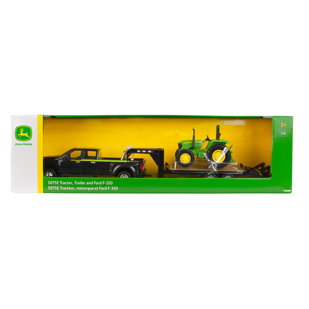 1:32 Ford Pickup with Trailer & John Deere 5075E Tractor