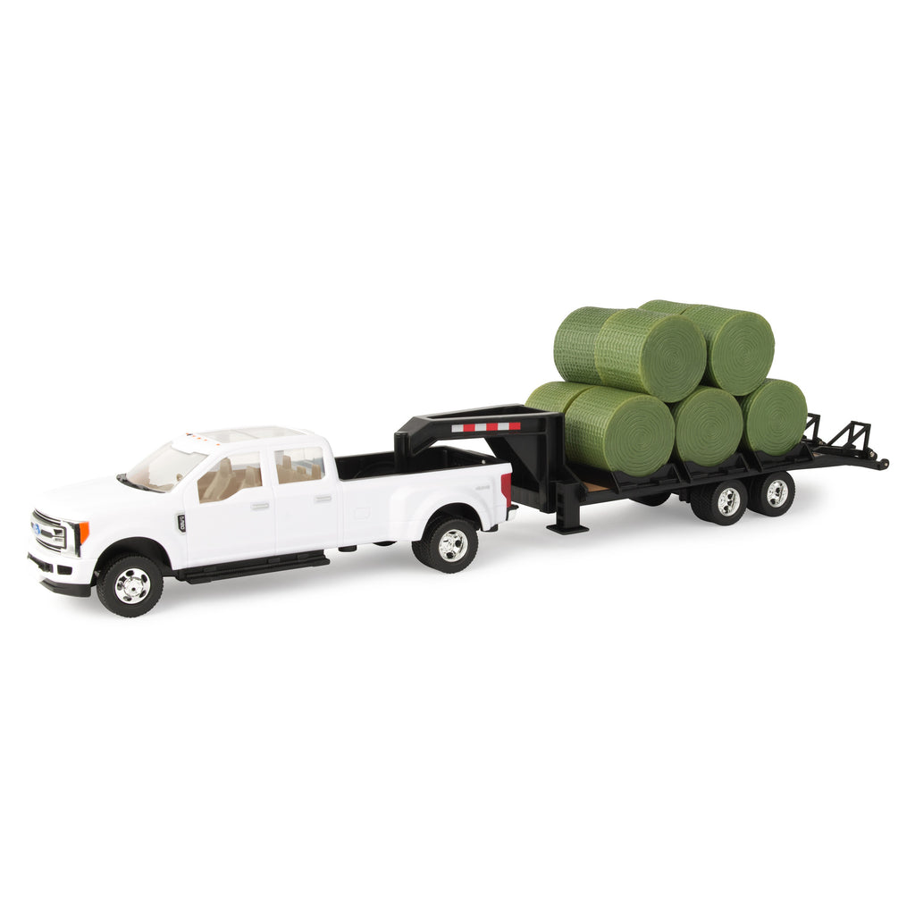 1:32 Ford Pickup with Trailer & Bale Holder