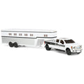 1:32 Ford F-350 Pickup with Gooseneck Horse Trailer and Horses