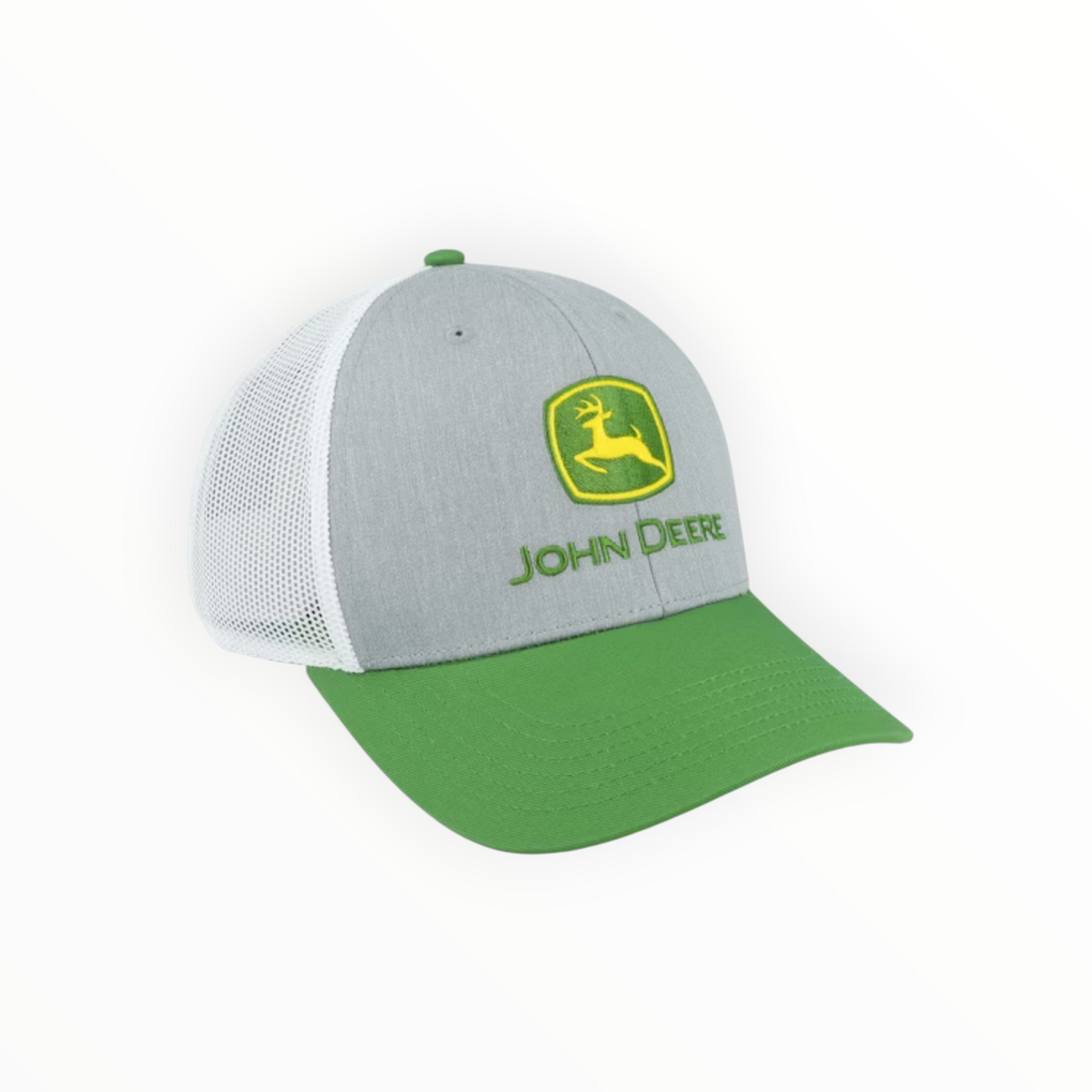 Cap Grey And Green And White Mesh