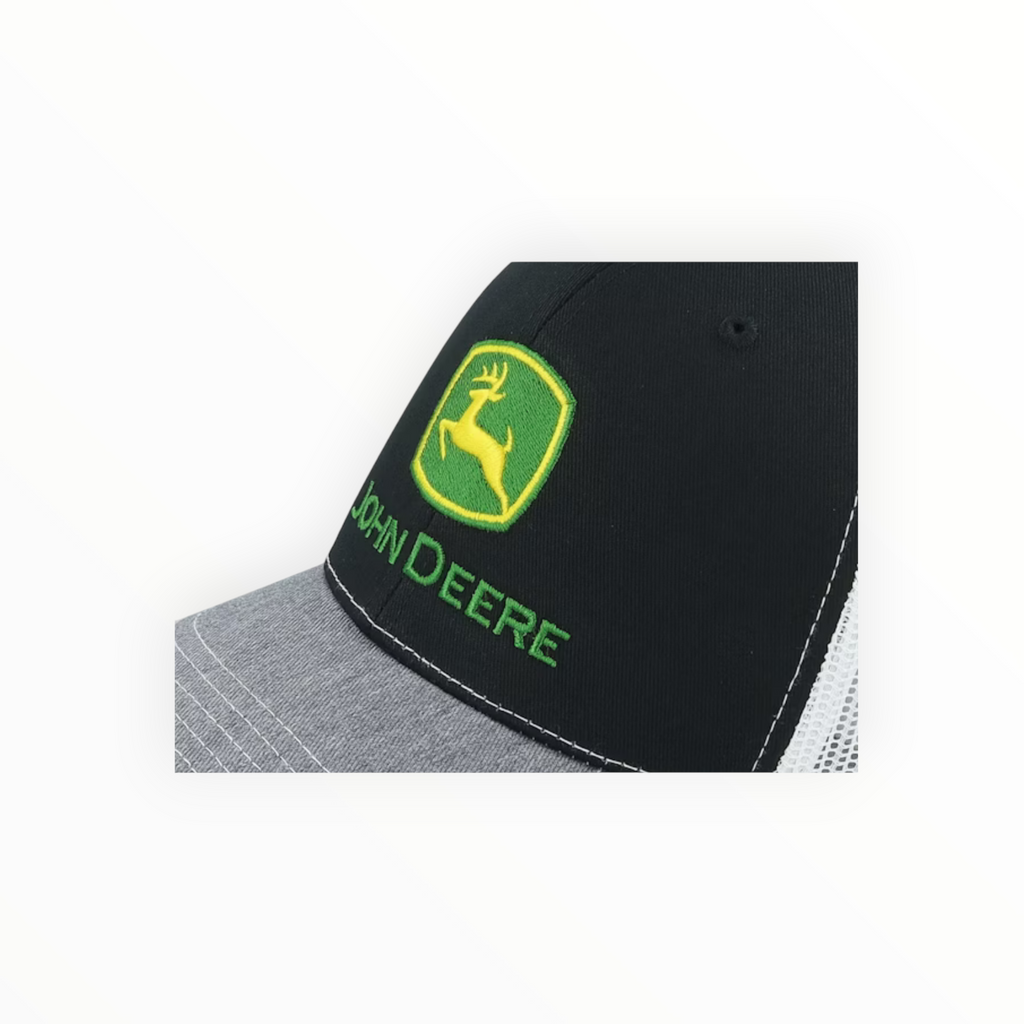 Cap Black And Grey And White Mesh