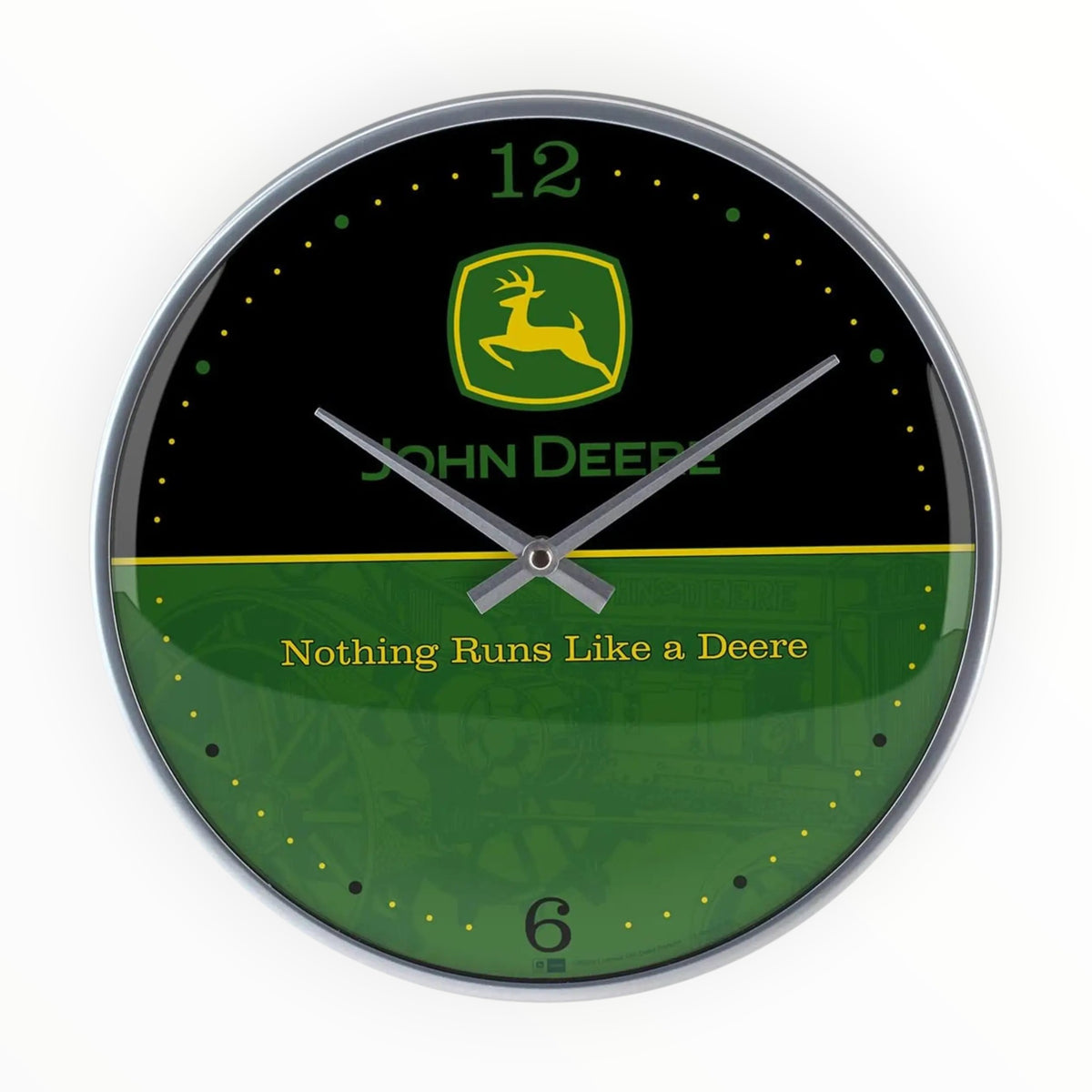 John Deere “Logo Black & Green” Wall Clock