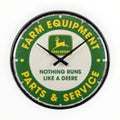 John Deere “Farm Equipment Parts & Service” Wall Clock | Vintage Collection