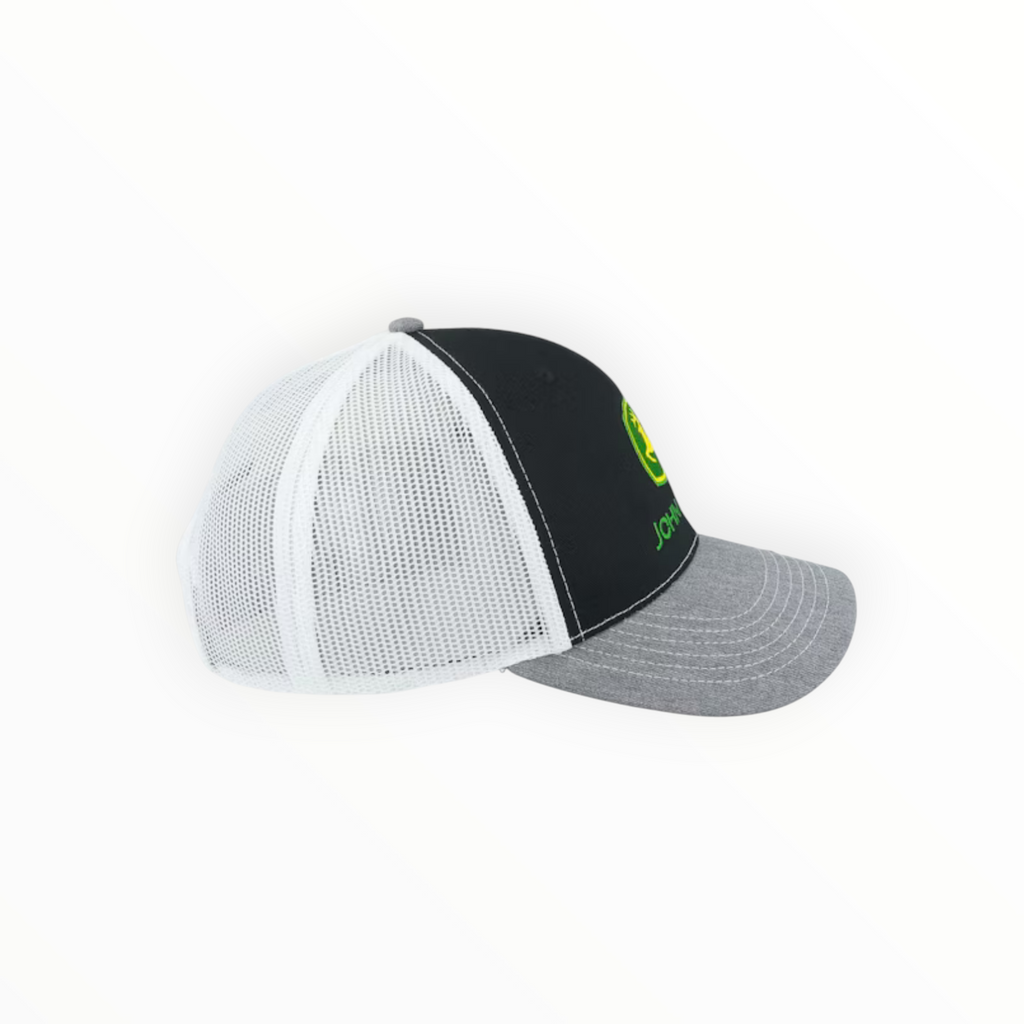 Cap Black And Grey And White Mesh