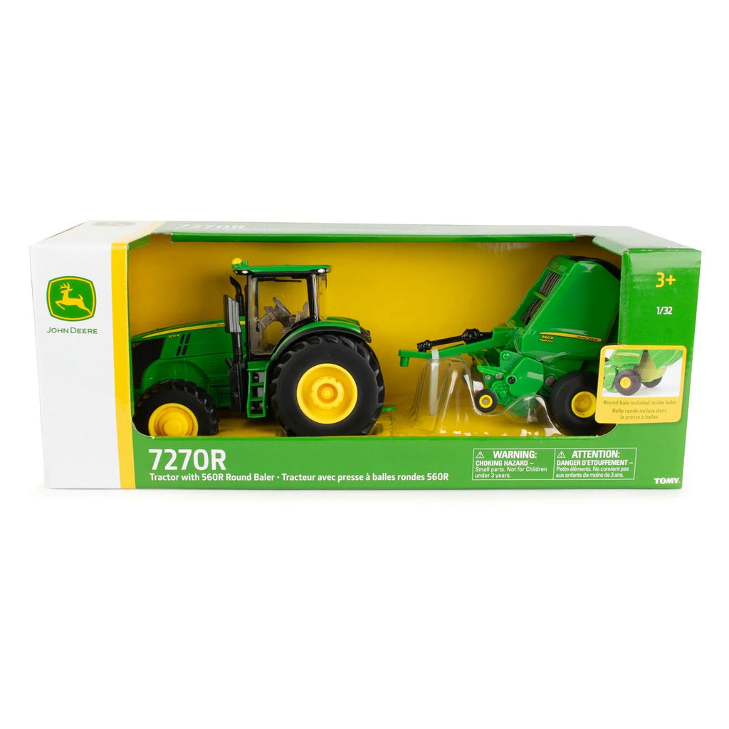 1:32 7270R Tractor with 560R Round Baler