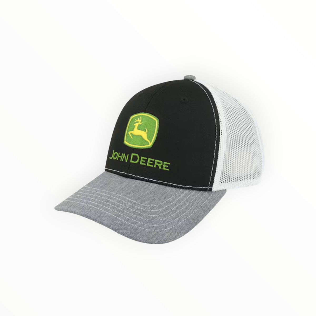 Cap Black And Grey And White Mesh