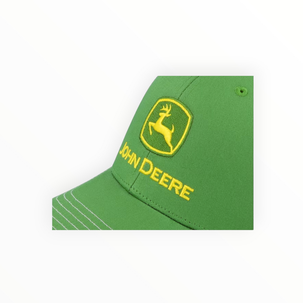 Cap Green And White Mesh