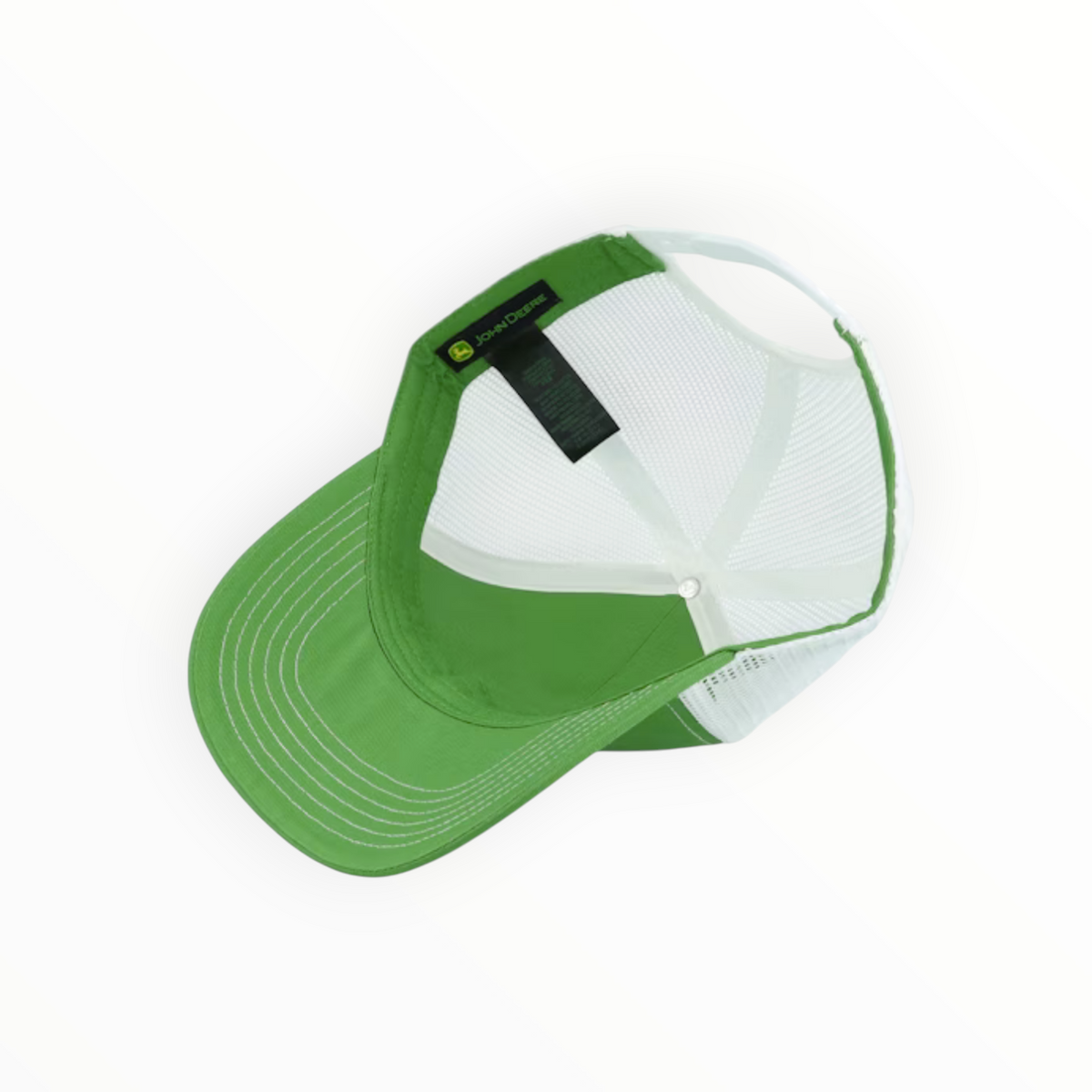 Cap Green And White Mesh