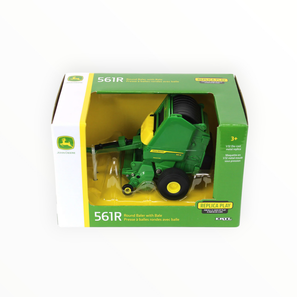 1:32 John Deere 561R Round Baler | Replica Play