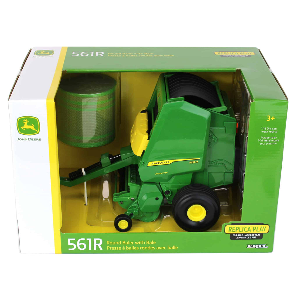 1:16 John Deere 561R Round Baler with Bale