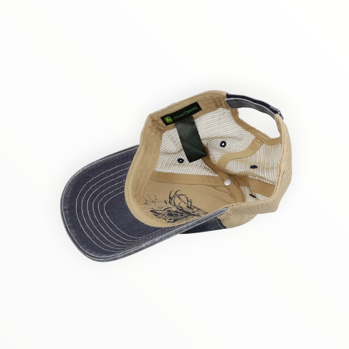 Vintage Navy & Khaki Mesh Cap