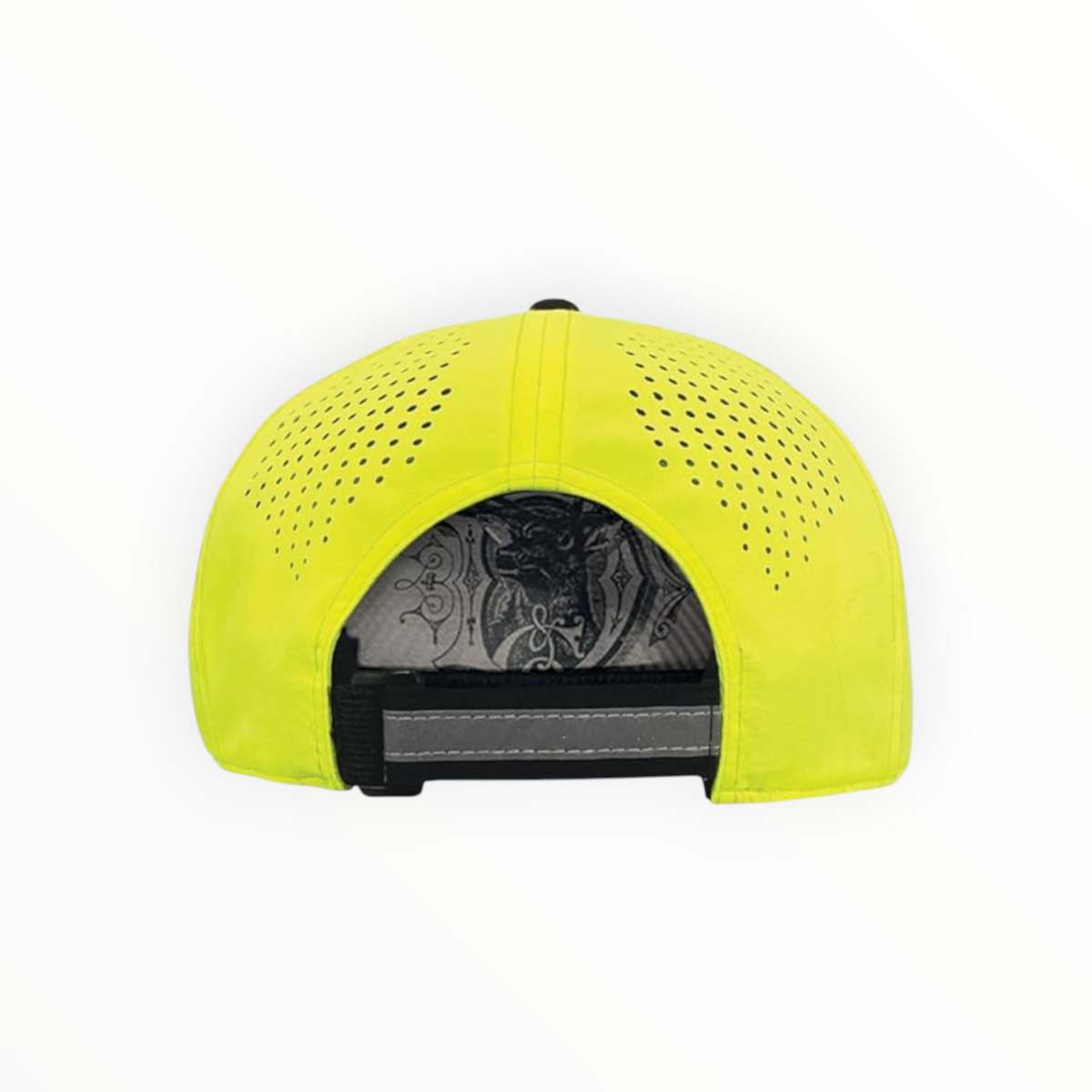 Cap Black And Neon Yellow High Visibility
