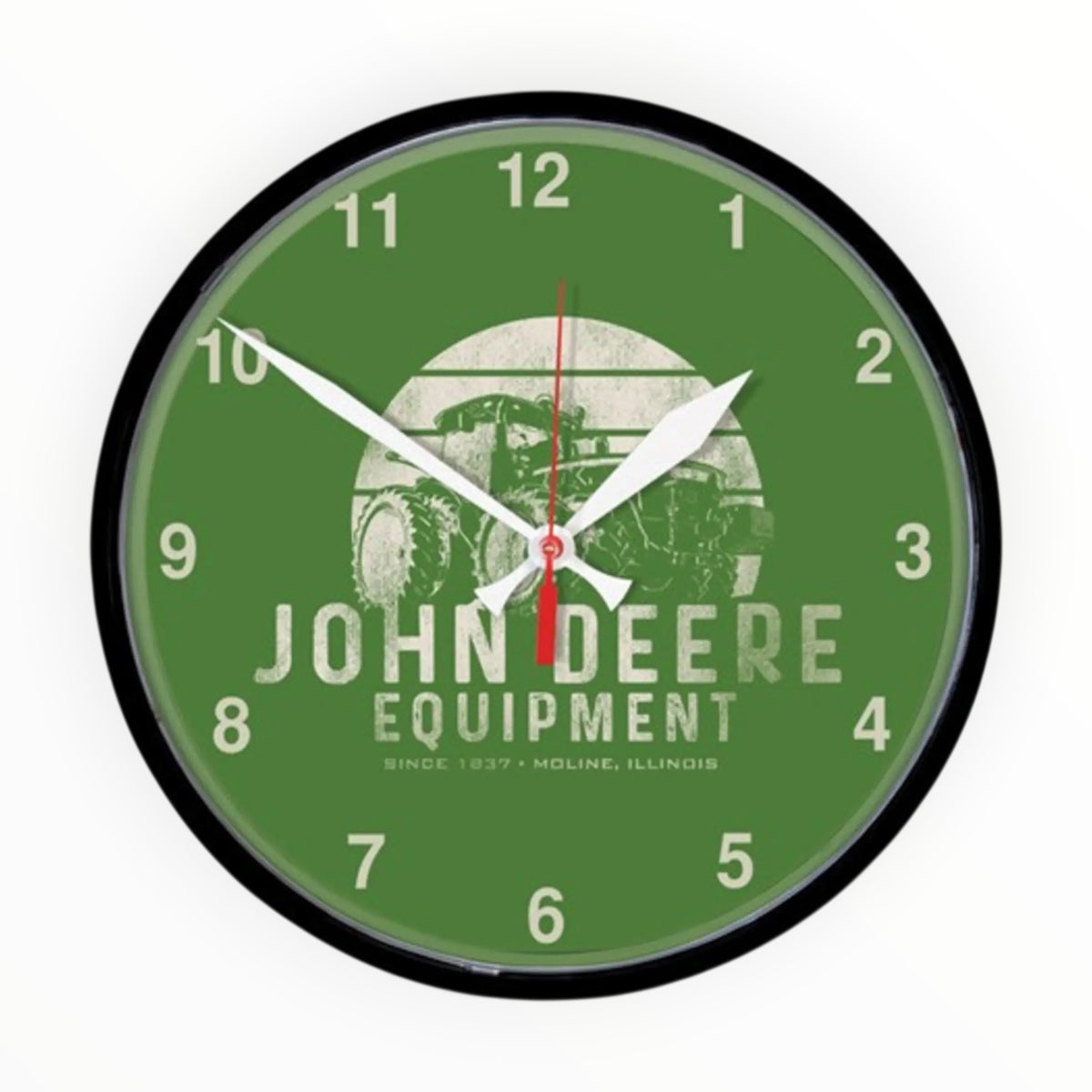 John Deere Green Equipment Wall Clock