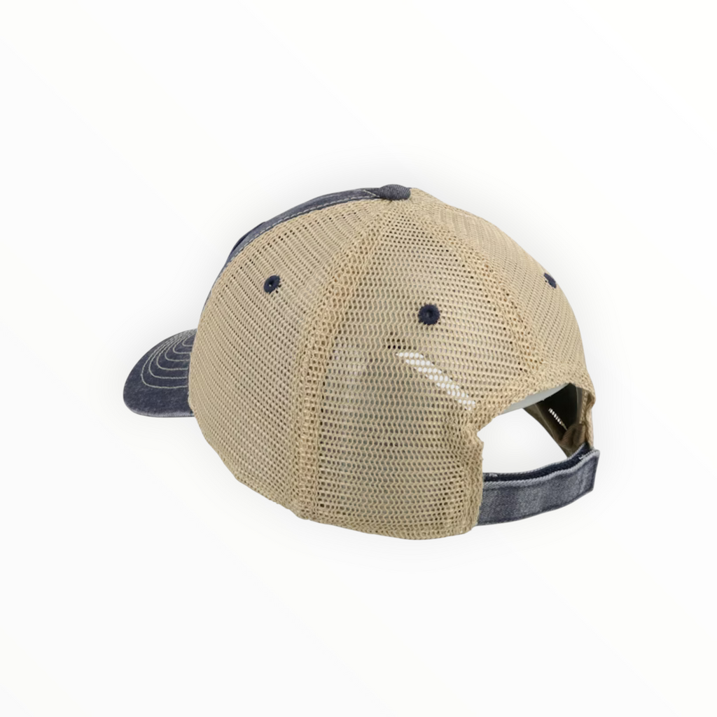 Vintage Navy & Khaki Mesh Cap