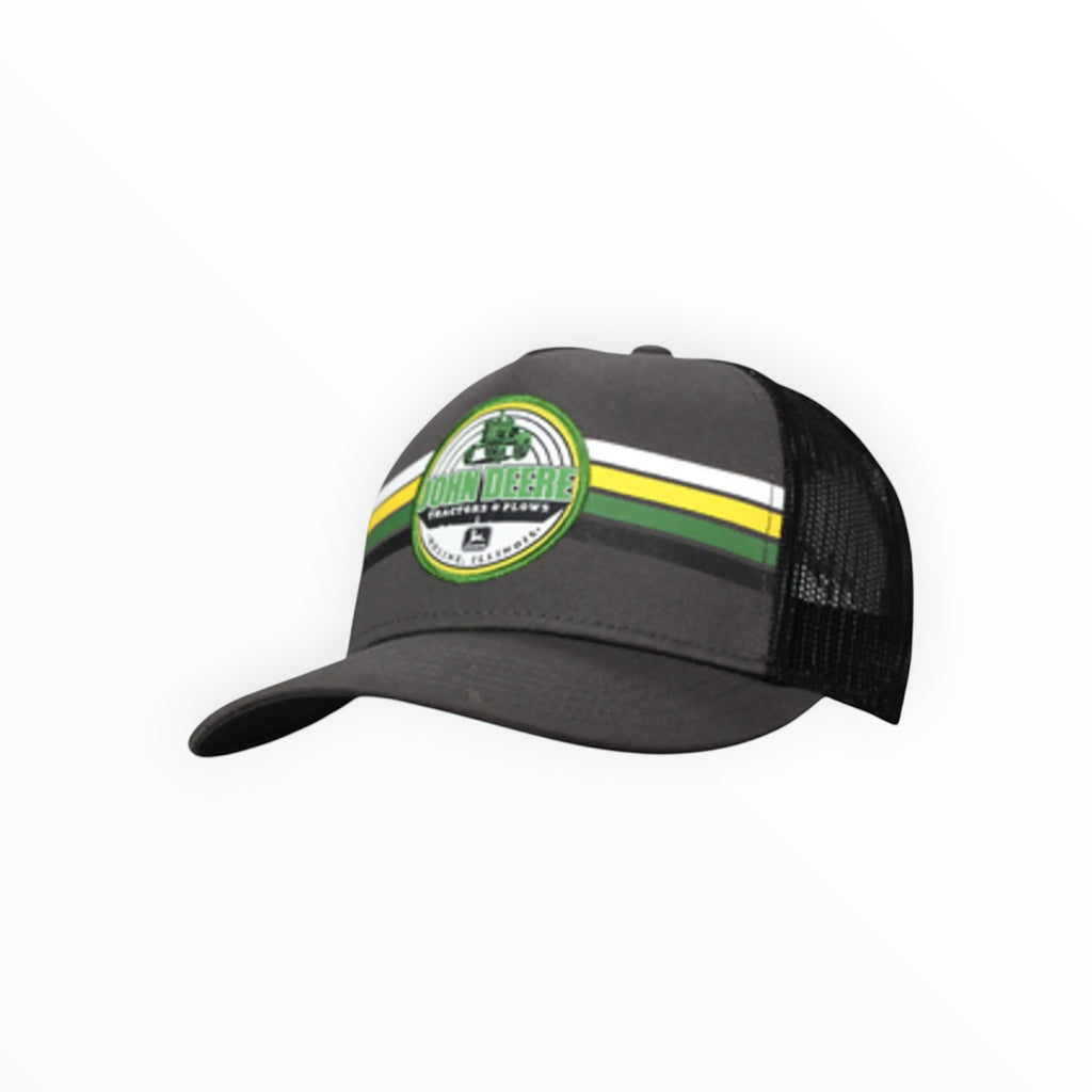 Cap Charcoal Stripe Trucker